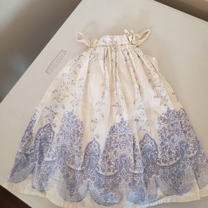 Baby Gap cream and blue sundress